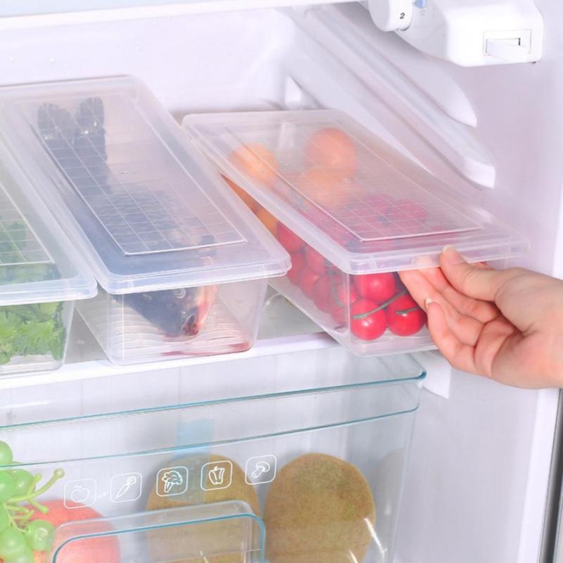 Fresh-Keeping Boxed Fish And Fresh Fruits And Vegetables With Lid