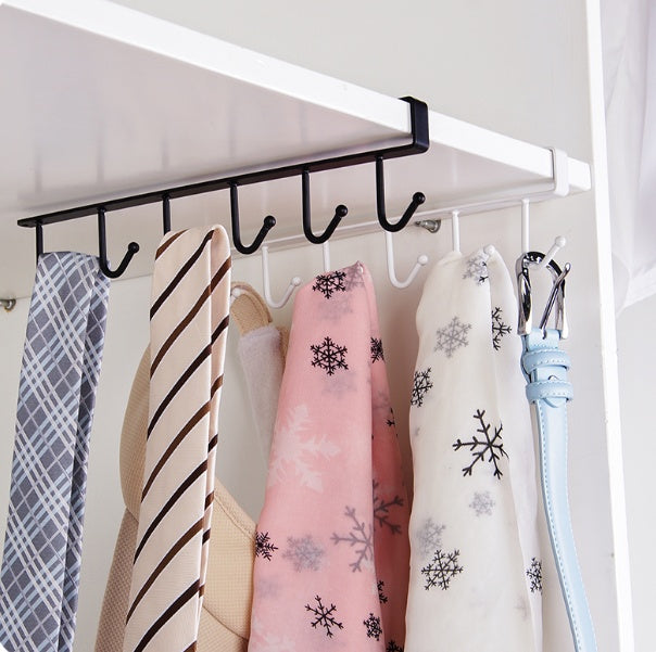 Under-Shelf Kitchen Hook Rack