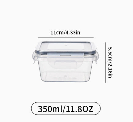 24-piece Kitchen Refrigerator Crisper Microwave Heat-resistant Plastic Lunch Box