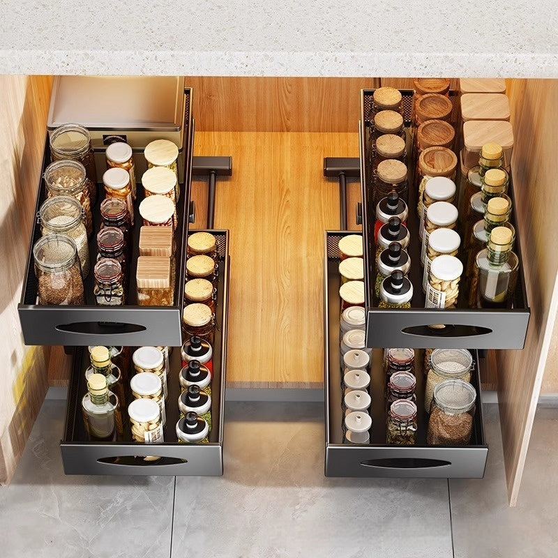 Pull-Out Kitchen Cabinet Spice Rack