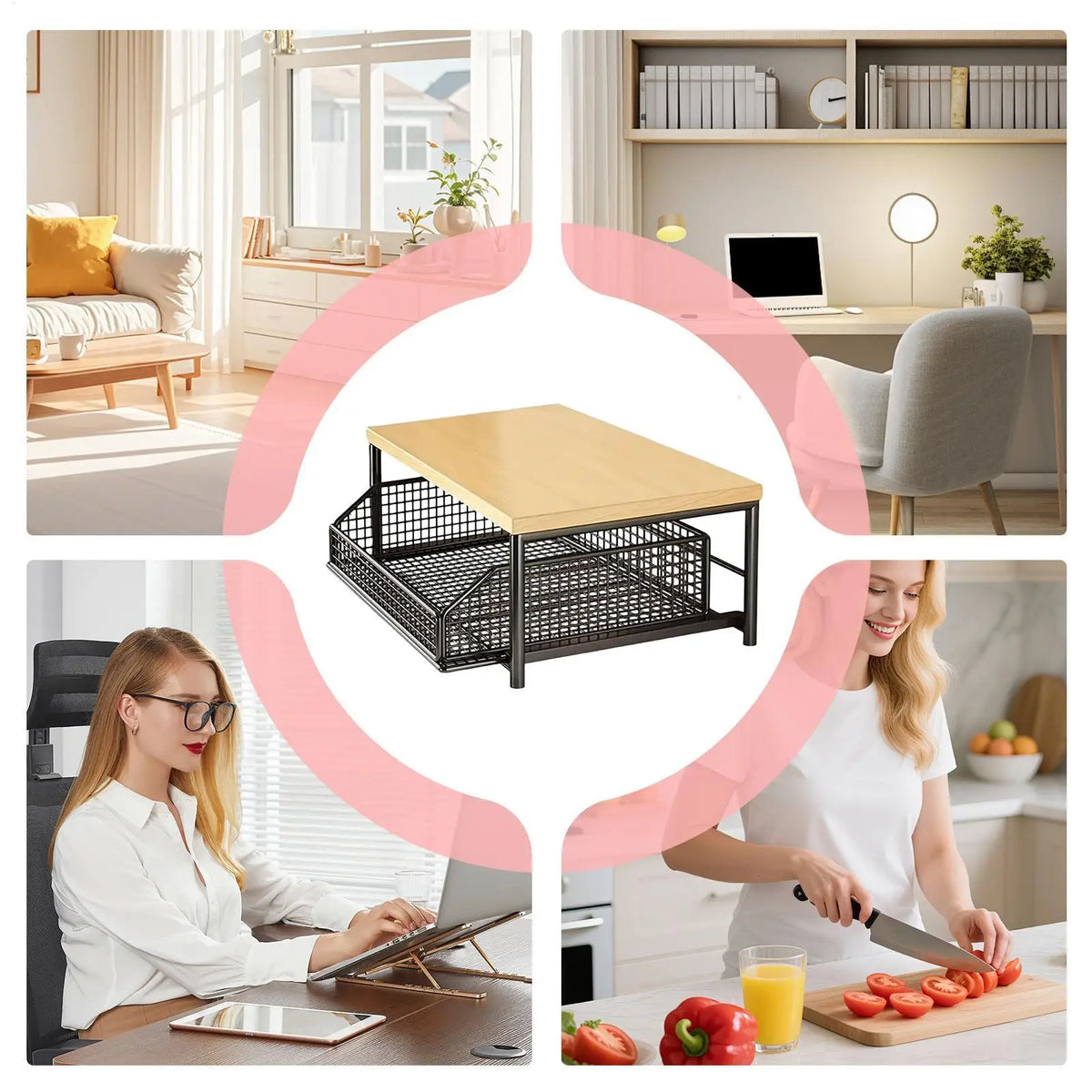Kitchen Countertop Storage Shelf