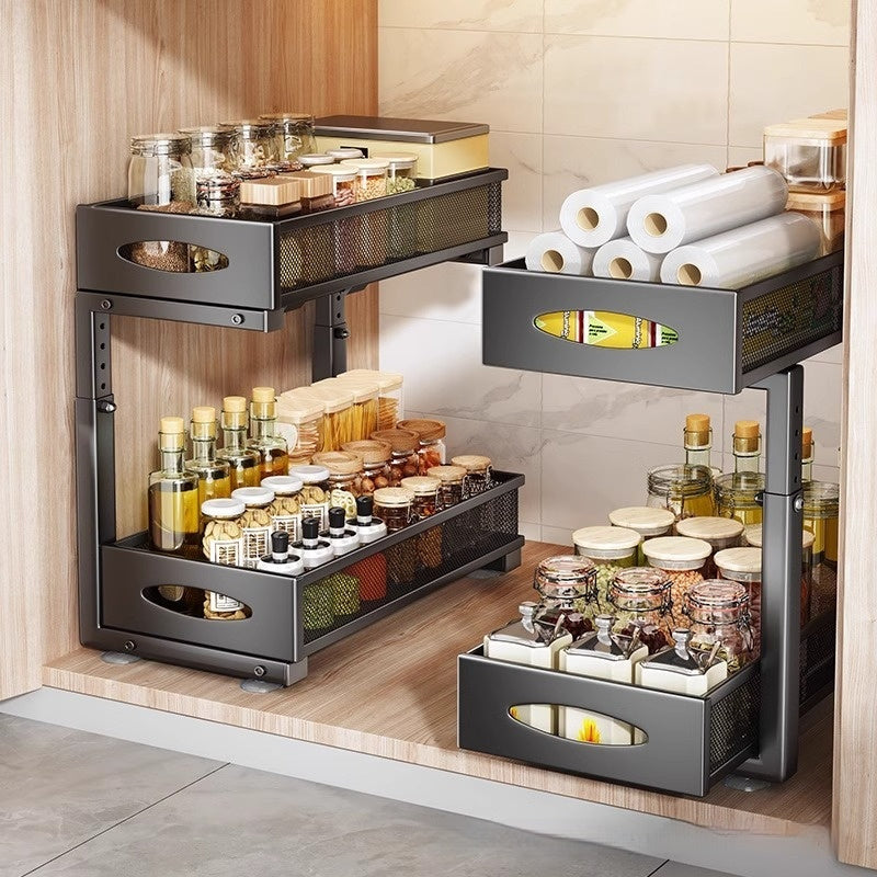 Pull-Out Kitchen Cabinet Spice Rack