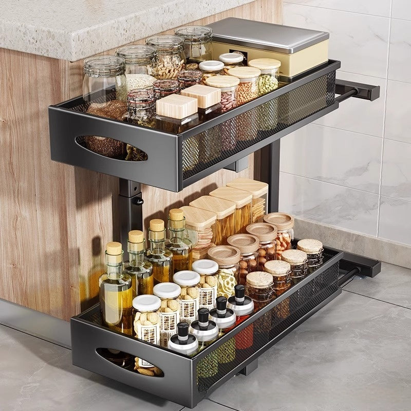 Pull-Out Kitchen Cabinet Spice Rack